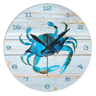 Crab Wall Clocks | Zazzle