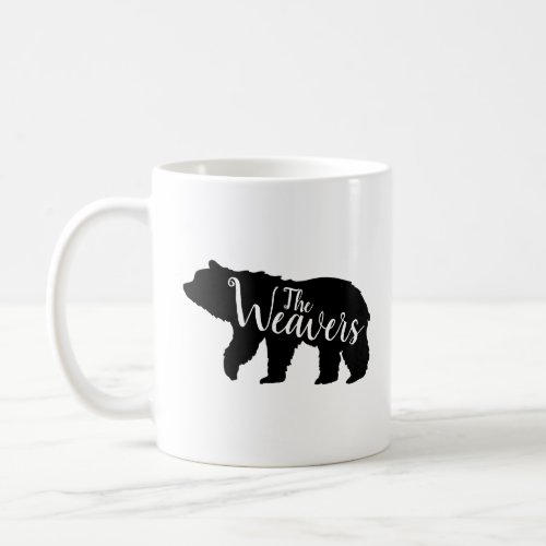 Rustic Bear Family Monogram Coffee Mug