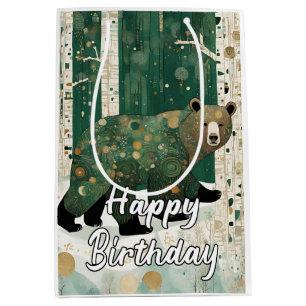 Rustic Bear  Medium Gift Bag