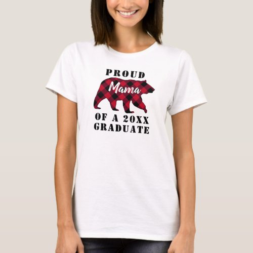Rustic Bear Proud Mama of a 2023 Graduate T_Shirt