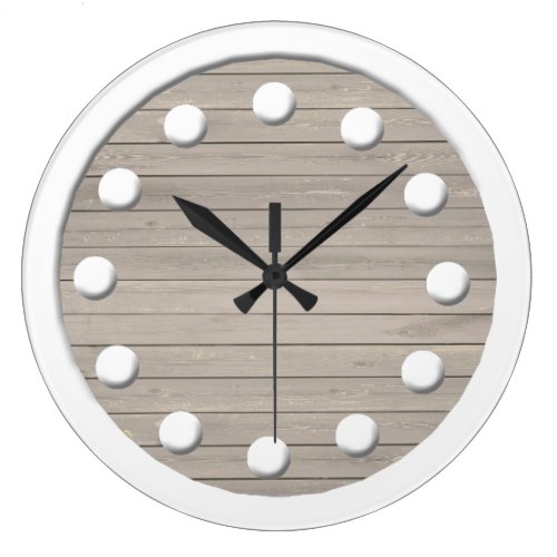 Rustic Beautiful Wood Texture Clocks