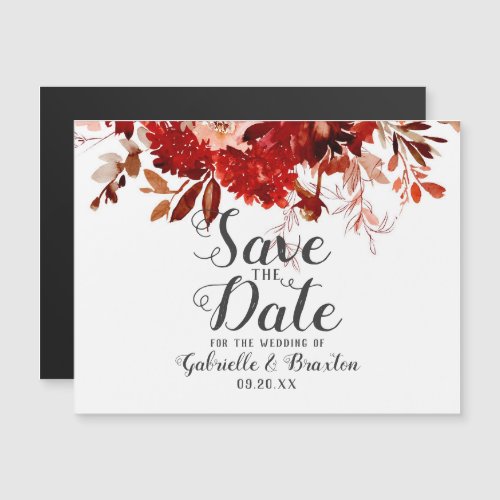 Rustic Beauty Floral Border Boho Save the Date
