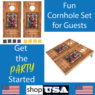 Rustic Bed and Breakfast 🌿 Country Inn Guest Cornhole Set