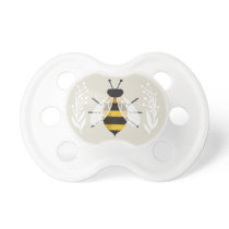 Rustic Bee Baby Pacifier Shower Gift Rustic Bee Baby Pacifier Shower Gift