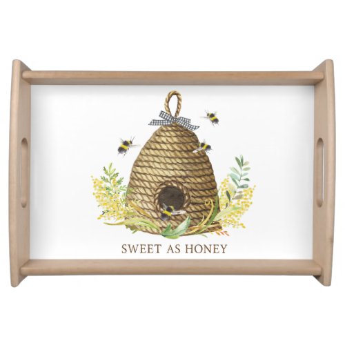 Rustic Bee Hive Sweet As Honey  Serving Tray