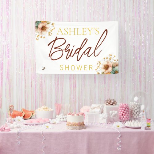 Rustic Bee Theme Bridal Shower Banner