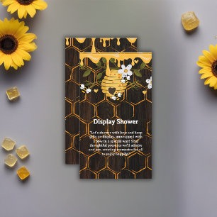 Rustic Beehive Honeybees Baby Shower Enclosure Card
