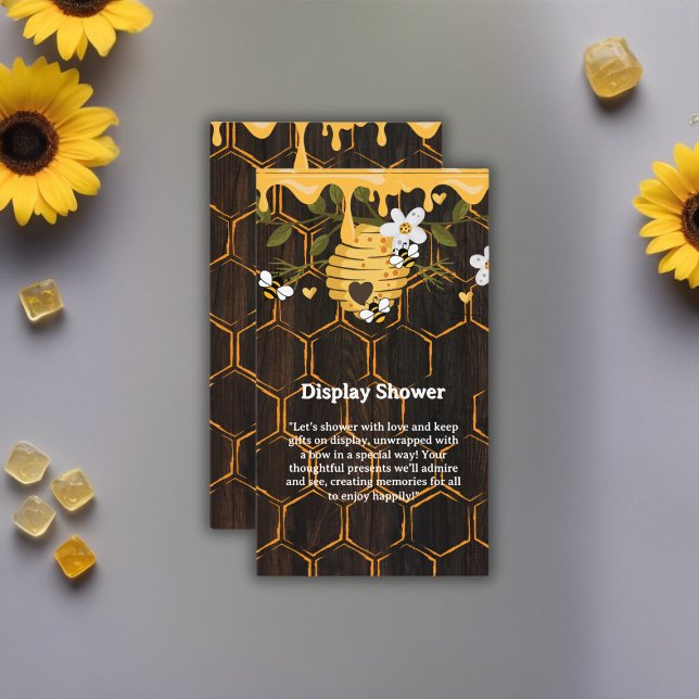 Rustic Beehive Honeybees Baby Shower Enclosure Card (Creator Uploaded)