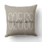 Rustic Beige Custom Town and Zip Code