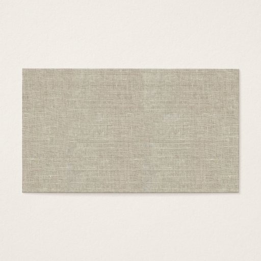 Customizable Rustic Beige Linen Printed Business Card Templates