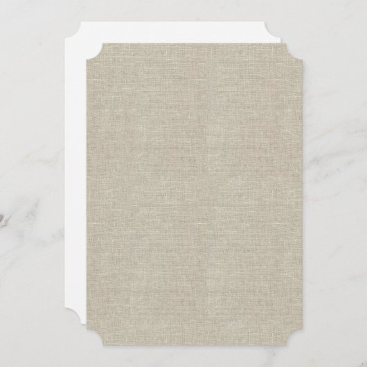 Rustic Beige Linen Printed (Front/Back)