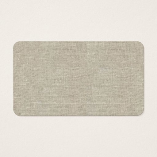 Customizable Rustic Beige Linen Printed Business Card Templates
