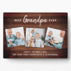 Rustic Best GRANDPA Ever Custom Photo Father's Day