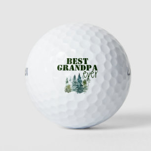 Rustic Best Grandpa Ever Golf Balls