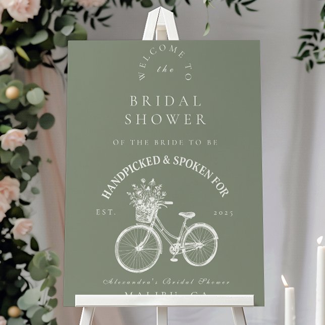 Rustic Bicycle Floral Shower Foam Board (Creator Uploaded)