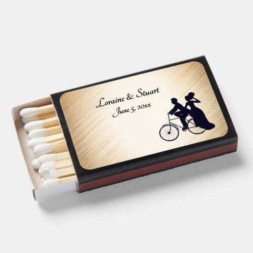 Rustic Bicycle Theme Wedding Matchboxes