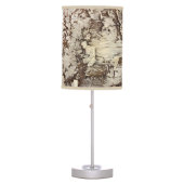 Rustic Birch Tree Bark Table Lamp (Front)