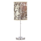 Rustic Birch Tree Bark Table Lamp (Back)