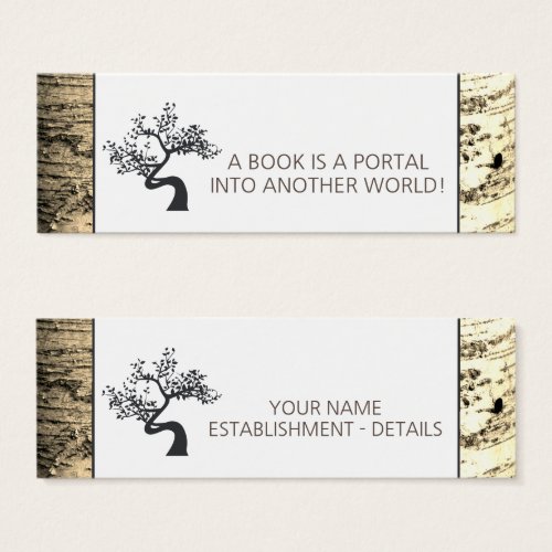 Rustic Birch Tree Bookmark