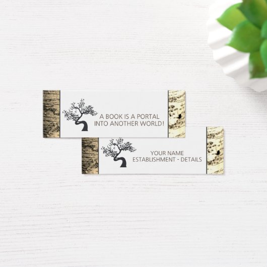 Rustic Birch Tree Bookmark (Desk)