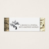 Rustic Birch Tree Bookmark (Front)