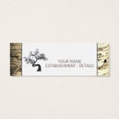 Rustic Birch Tree Bookmark (Back)