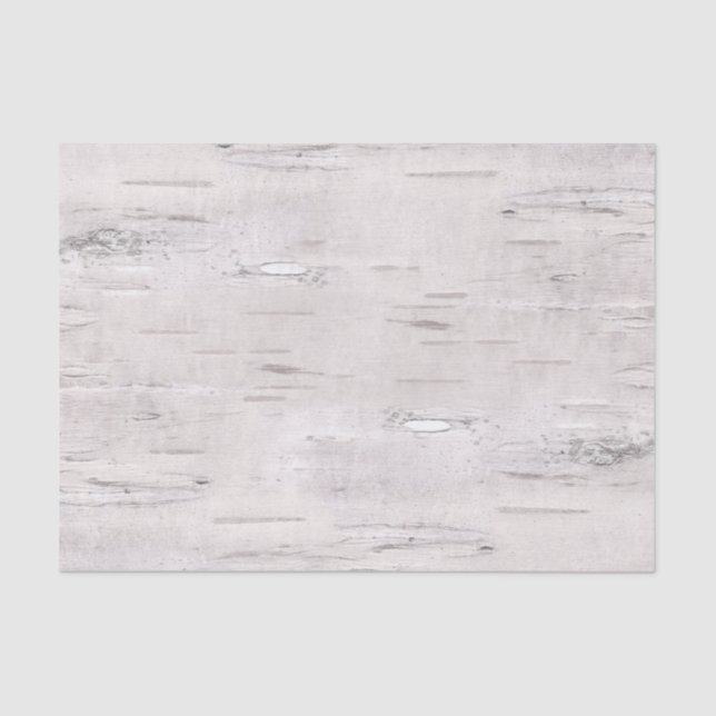 Rustic Birch Wood  Tissue Paper (Front)