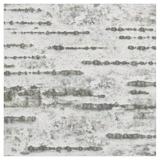 Rustic Birch Wood Tree Bark White Gray Fabric Zazzle