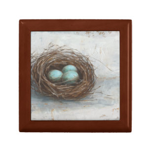 Rustic Bird Nest - Blue Gift Box