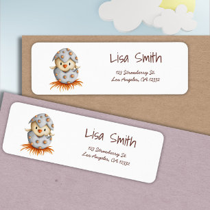 Rustic Bird Nest Return Address Label