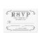 Rustic Black Burlap RSVP Wedding Reply