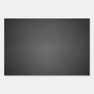Rustic Black Chalkboard Printed Yard Sign