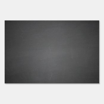 Rustic Black Chalkboard Printed Yard Sign by GraphicsByMimi at Zazzle