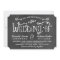 Rustic Black Chalkboard Script Wedding