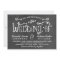 Rustic Black Chalkboard Script Wedding