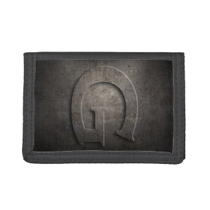 Rustic Black Metal G Monogram MW Trifold Wallet