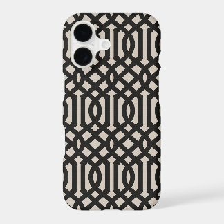 Rustic Black Trellis iPhone 17 Case