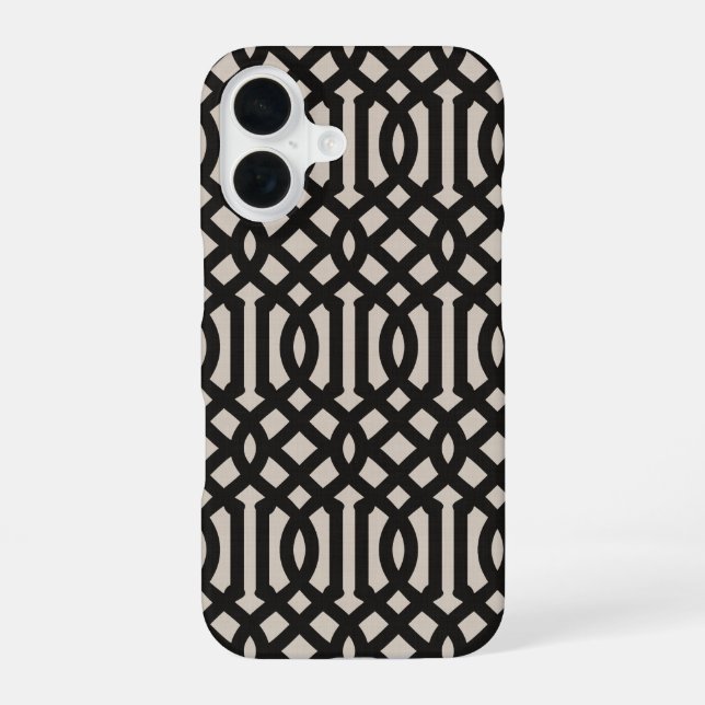 Rustic Black Trellis Iphone Case (Back)