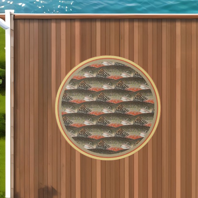  Rustic Black Trout  Fisherman Lake House Outdoor Rug (Insitu (Outdoor 1))