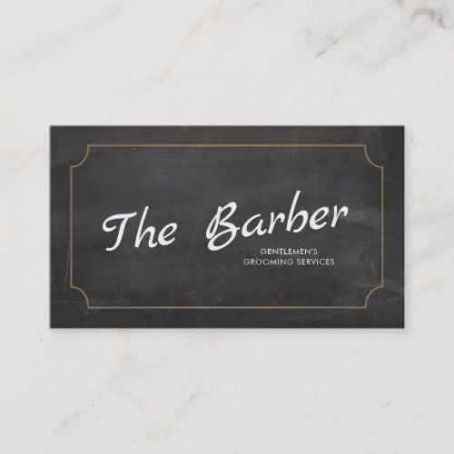 Rustic Black Vintage Handwritten Script Typography Business Card