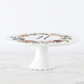 Rustic Bloom Monogram Cake Stand (3/4)