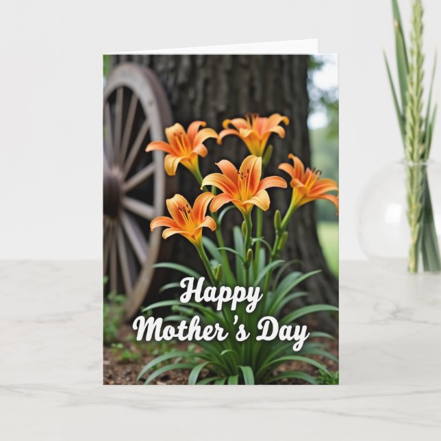 Rustic Bloom Mothers Day Card (Front)