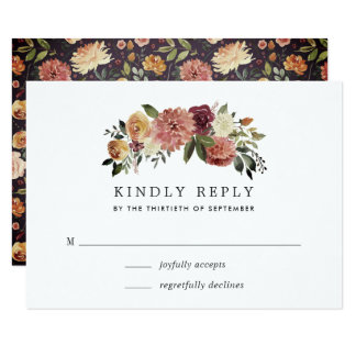Rustic Bloom RSVP Card