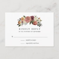 Rustic Bloom RSVP Card