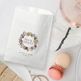 Rustic Bloom Wedding Favor Bag
