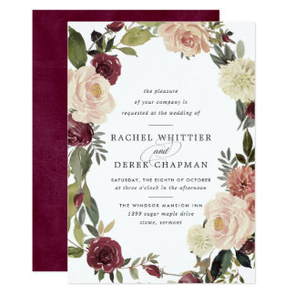 Rustic Bloom Wedding Invitation