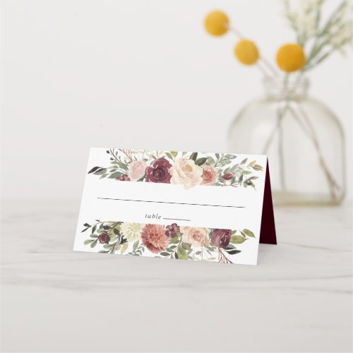 Rustic Bloom Wedding Place Card