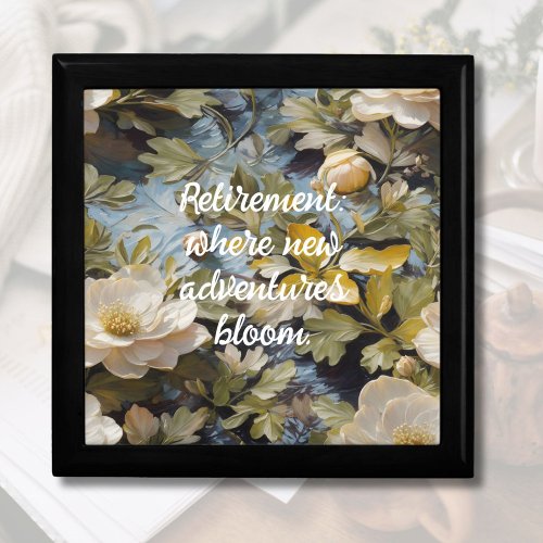 Rustic Blooms Custom Retirement Gifts for Her Gift Box