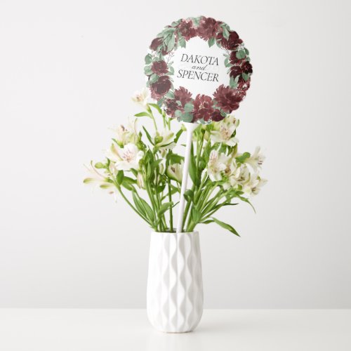 Rustic Blooms  Terracotta and Marsala Red Custom Balloon