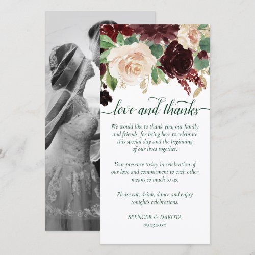 Rustic Blooms | Terracotta and Marsala Red Photo